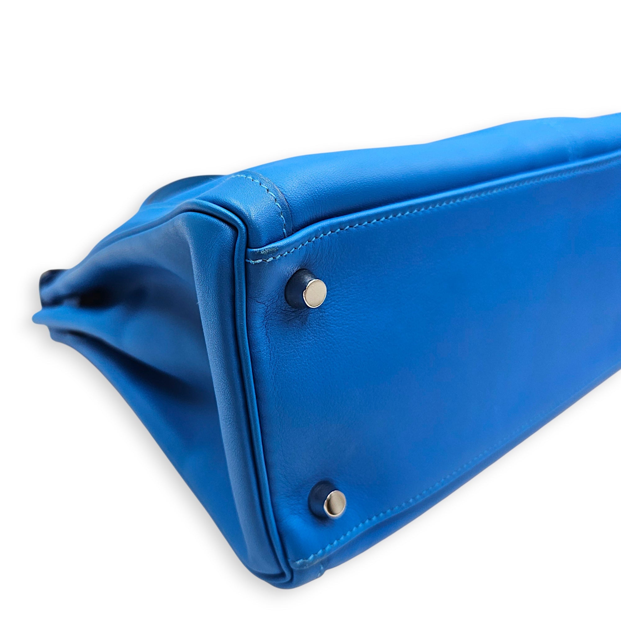 Lakis Kelly 32 Blue Hydra in Swift Palladium hardware CL2512-17498 7