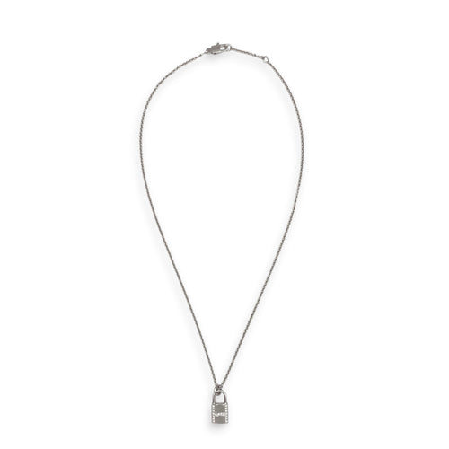 Kelly Cadenas Pendant 18 Diamonds, 0.09 Carat Necklace in White Gold Hardware CL2512-17520 1