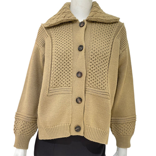Knitted Cardigan Size 42 Others Brown Ready-To-Wear in Cotton CL2512-17557 1