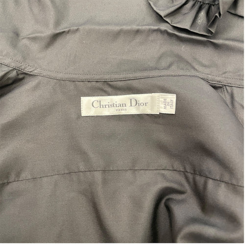 Dior Long-sleeved Blouse  with Ruffled Detailing Black Ready-To-Wear in Silk CL2512-17567 5