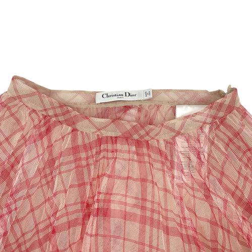 Dior Silk Mid-length Skirt Size 34 34 Pink Ready-To-Wear in Polyester