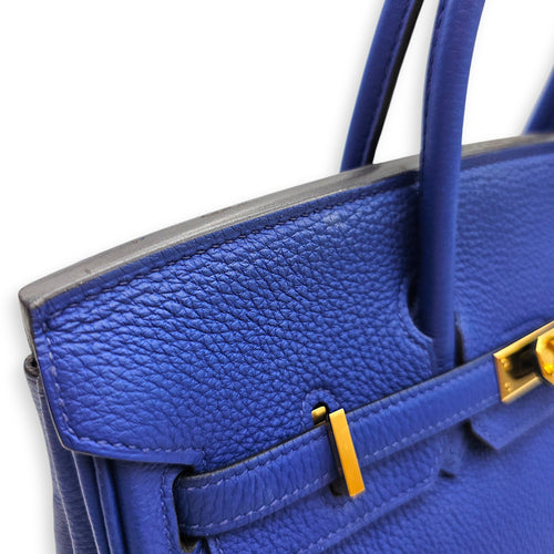 Birkin 25 Blue Electric in Togo Gold hardware CL2512-17621 11