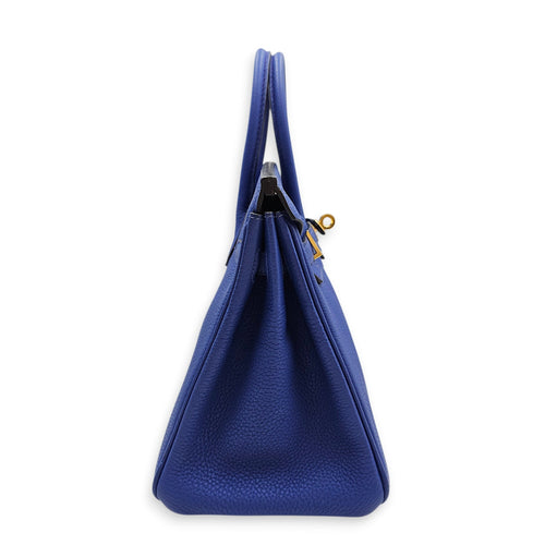Birkin 25 Blue Electric in Togo Gold hardware CL2512-17621 3