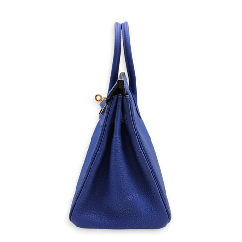 Birkin 25 Blue Electric in Togo Gold hardware CL2512-17621 4