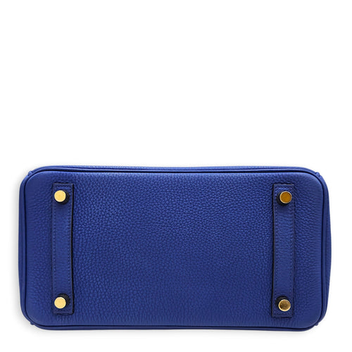 Birkin 25 Blue Electric in Togo Gold hardware CL2512-17621 5