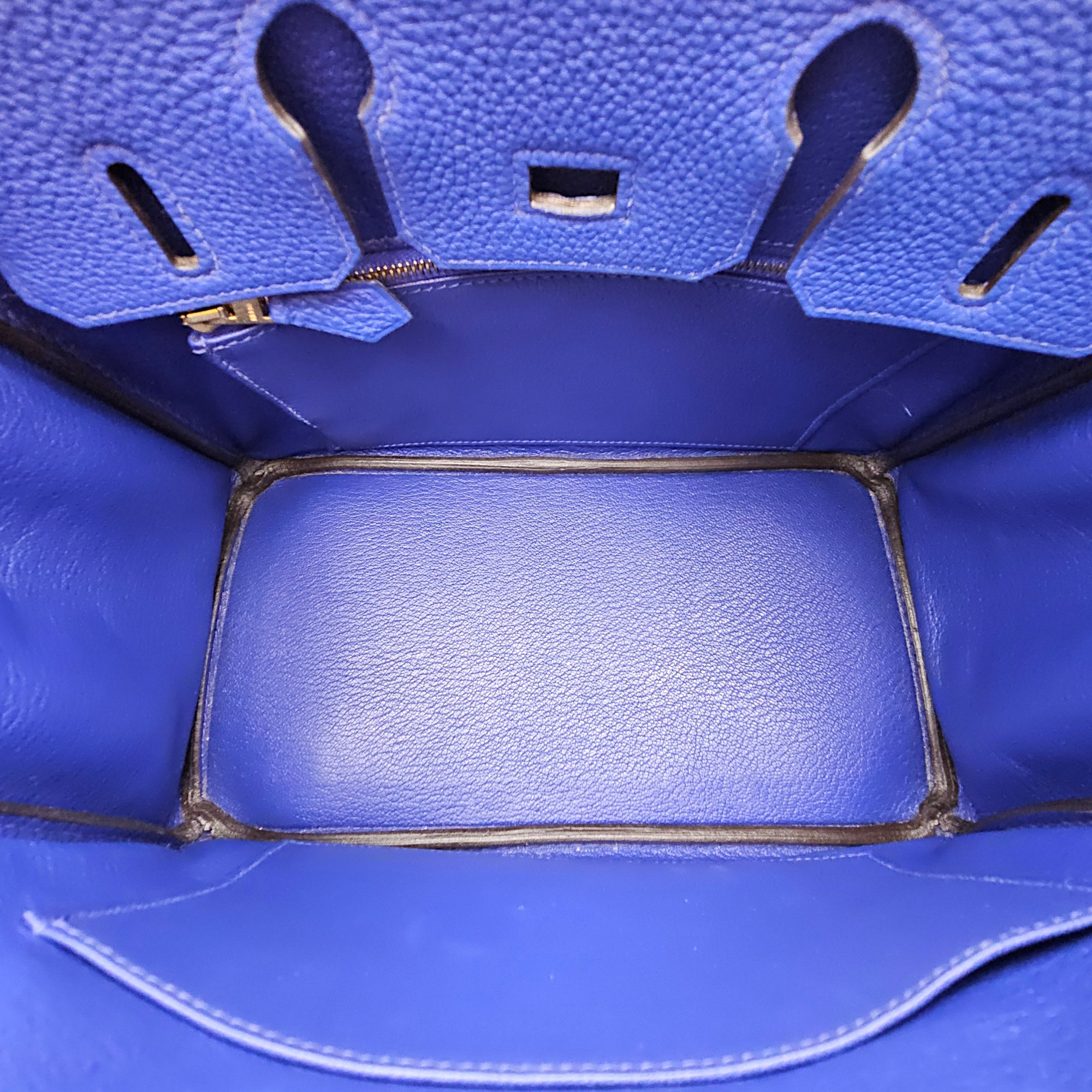 Birkin 25 Blue Electric in Togo Gold hardware CL2512-17621 6