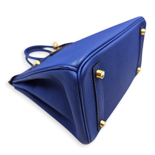 Birkin 25 Blue Electric in Togo Gold hardware CL2512-17621 7