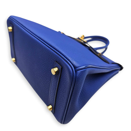 Birkin 25 Blue Electric in Togo Gold hardware CL2512-17621 8