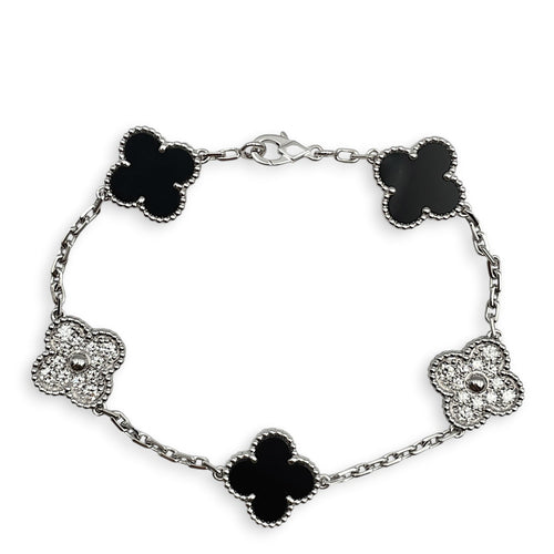 5 Motif Bracelet in White Gold Hardware CL2512-17729 1