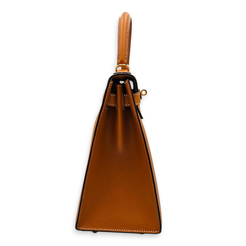 Sellier Kelly 28 Toffee in Epsom Gold hardware CL2512-17786 4