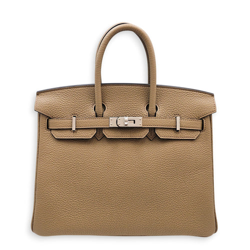 Birkin 25 Beige Marfa in Togo Palladium hardware CL2512-17895 1