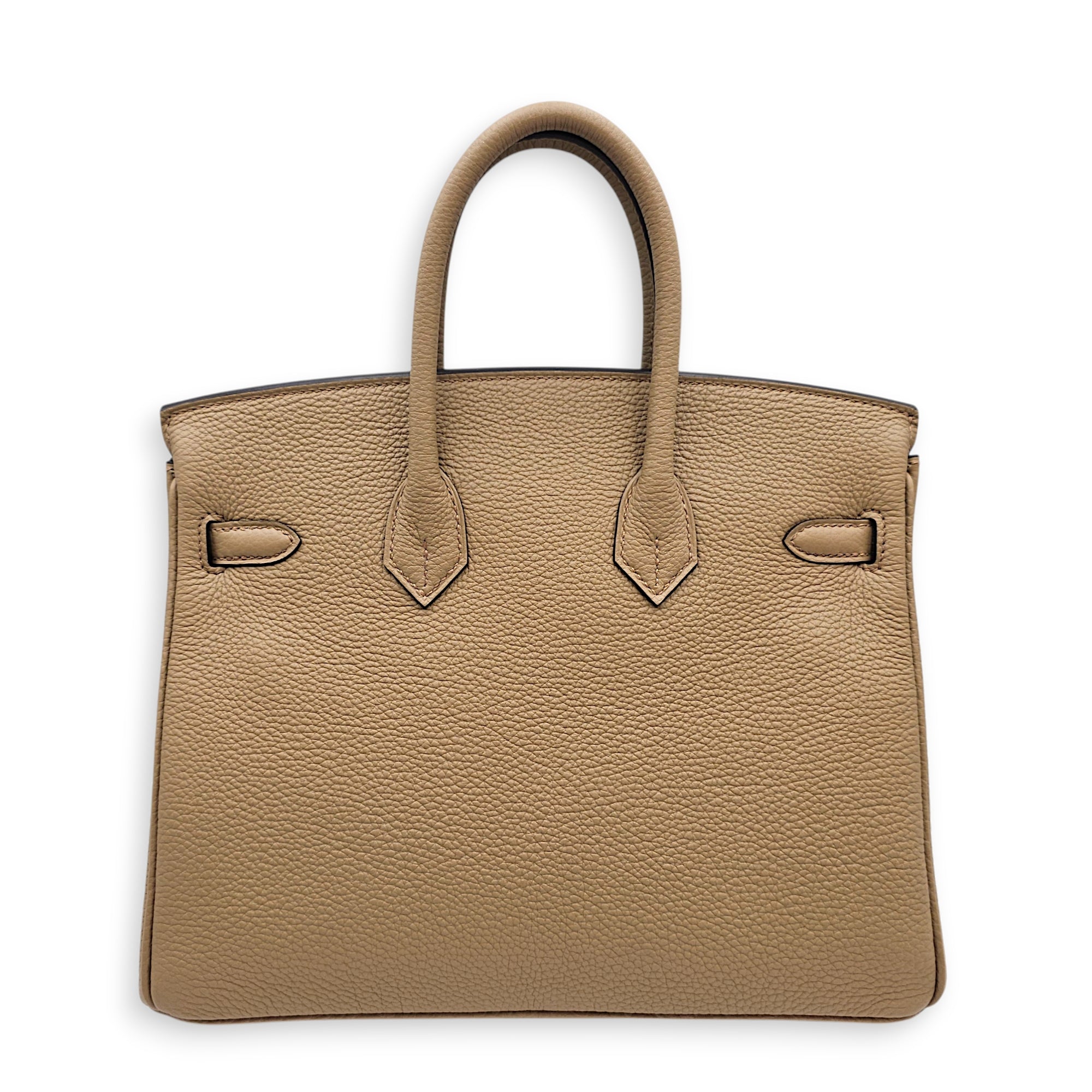 Birkin 25 Beige Marfa in Togo Palladium hardware CL2512-17895 2