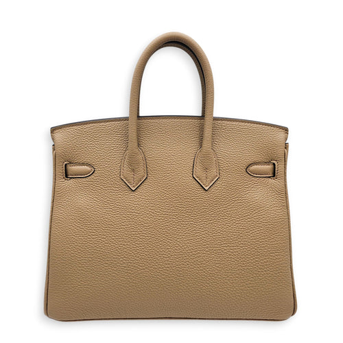 Birkin 25 Beige Marfa in Togo Palladium hardware CL2512-17895 2