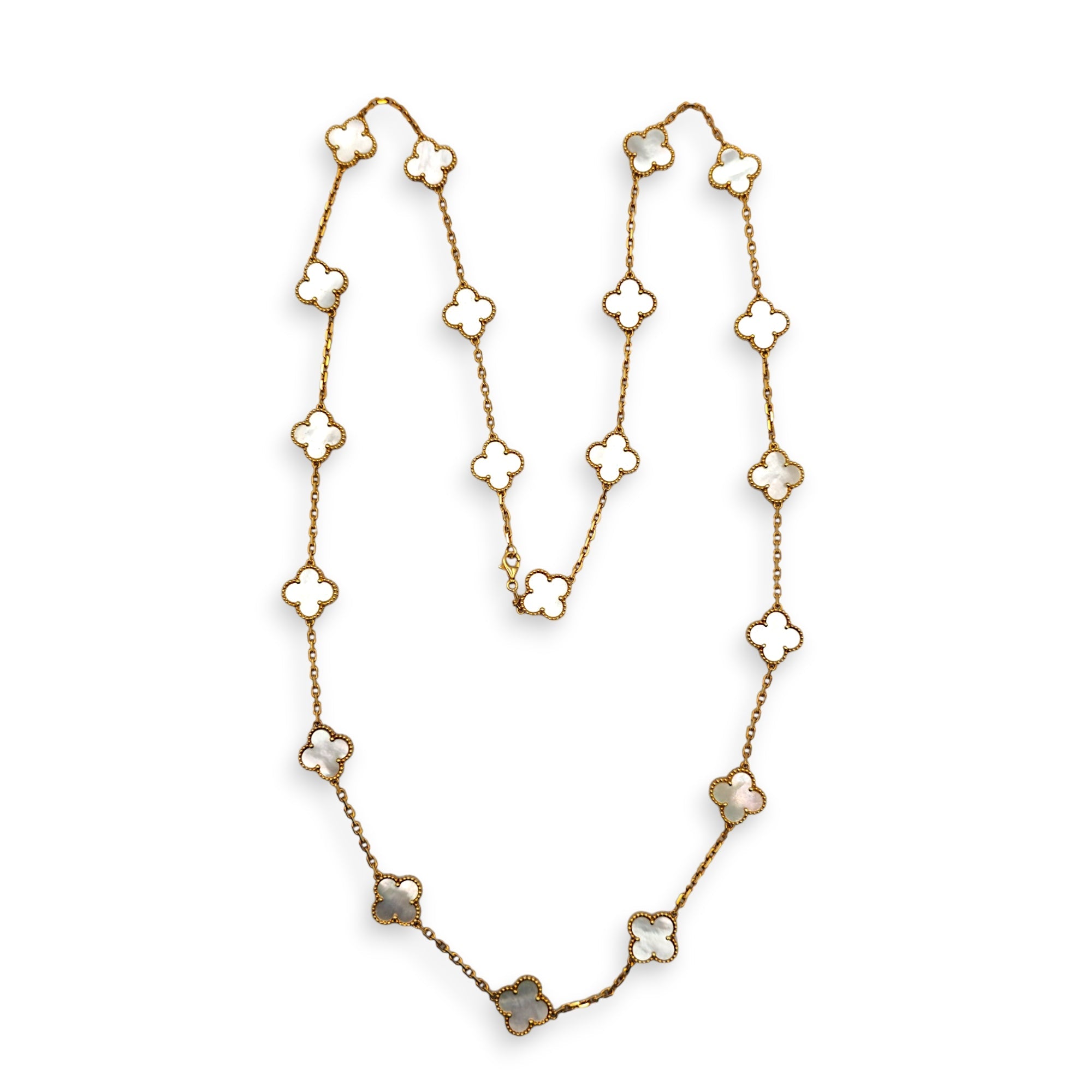 Vintage Alhambra 20 Motif  Necklace in Mother of Pearl CL2512-17942 3