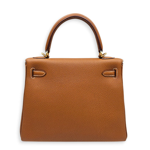 Kelly 25 Gold in Togo Gold hardware CL2512-17964 2