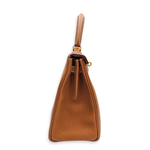 Kelly 25 Gold in Togo Gold hardware CL2512-17964 5