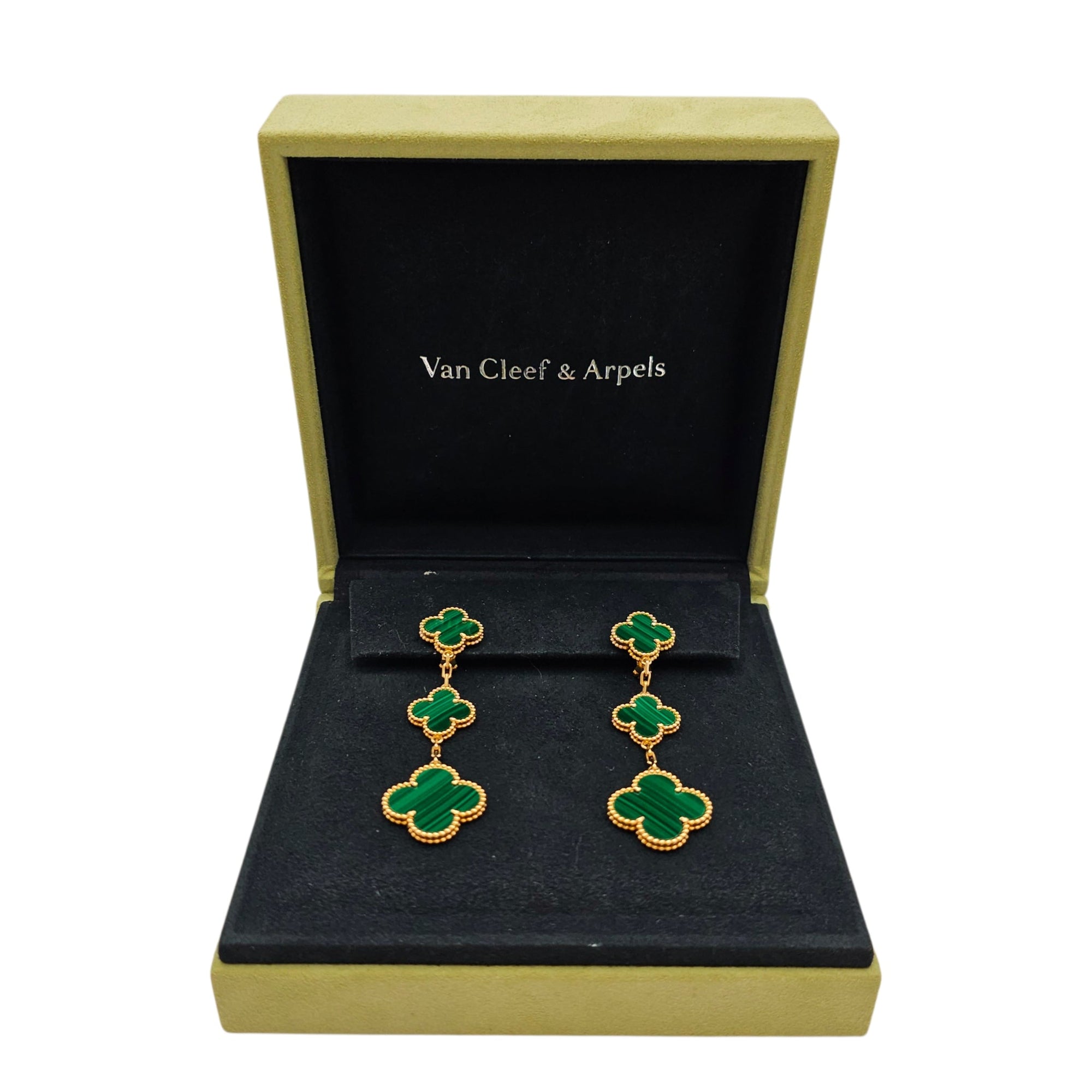 Magic Alhambra, 3 Motifs Earrings in Green CL2512-17975 3