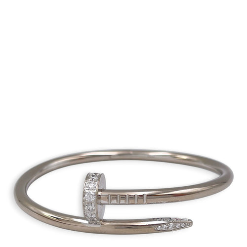 Juste un Clou, Classic Model, Diamonds 15 Bracelet in White Gold Hardware CL2512-17976 1