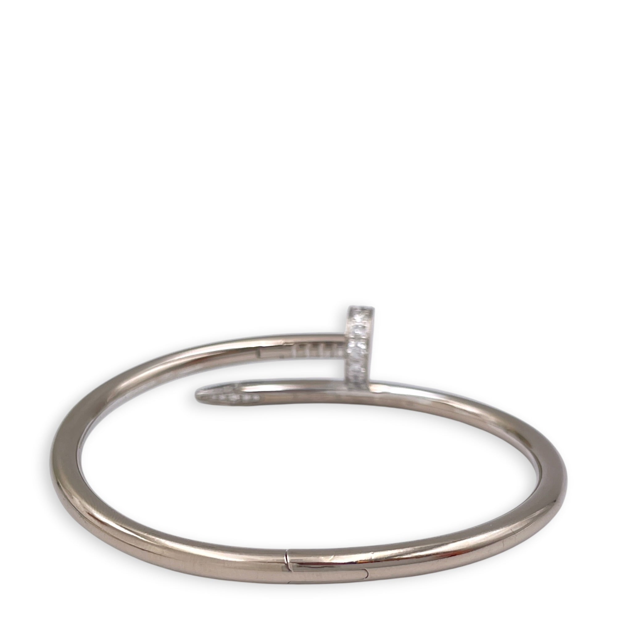 Juste un Clou, Classic Model, Diamonds 15 Bracelet in White Gold Hardware CL2512-17976 2