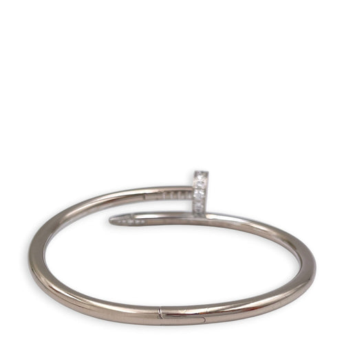 Juste un Clou, Classic Model, Diamonds 15 Bracelet in White Gold Hardware CL2512-17976 2
