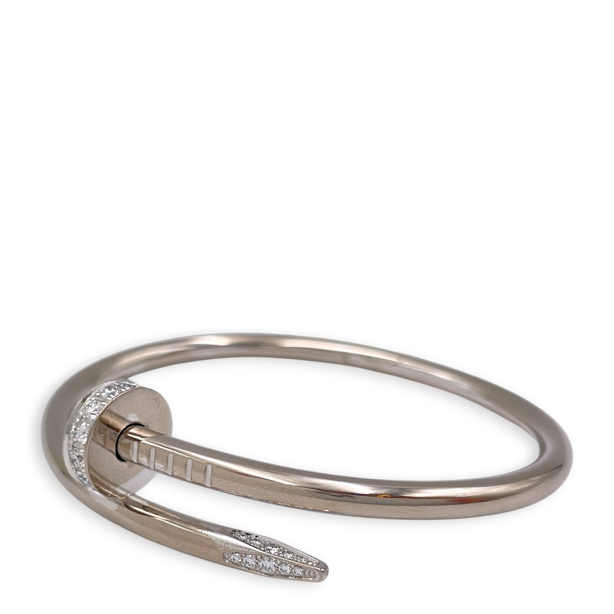 Juste un Clou, Classic Model, Diamonds 15 Bracelet in White Gold Hardware CL2512-17976 3