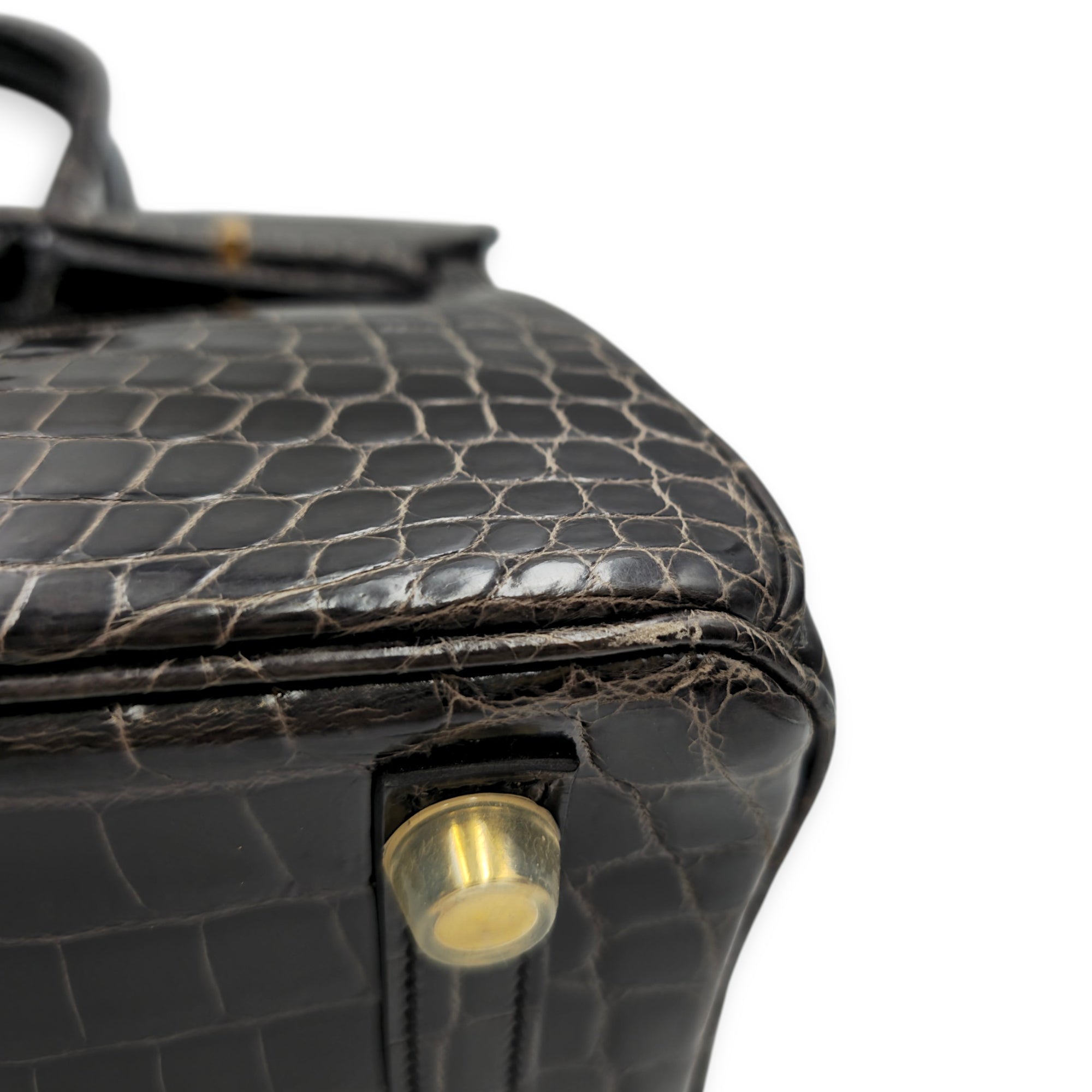 Birkin 25 Graphite in Shiny Niloticus Gold hardware CL2512-17977 11