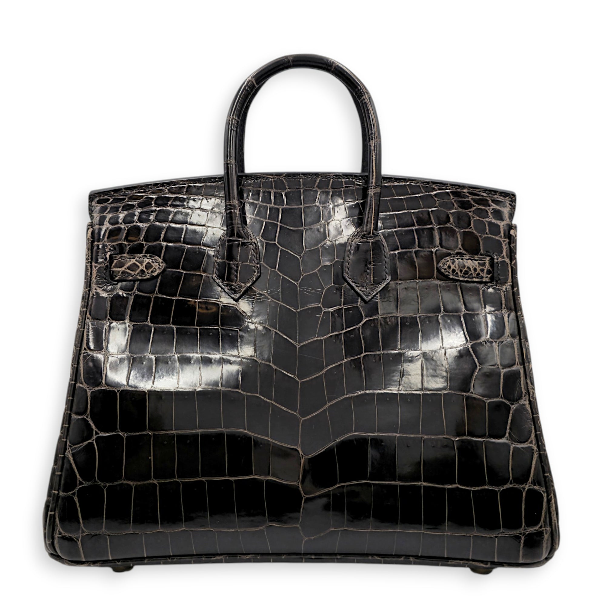 Birkin 25 Graphite in Shiny Niloticus Gold hardware CL2512-17977 2