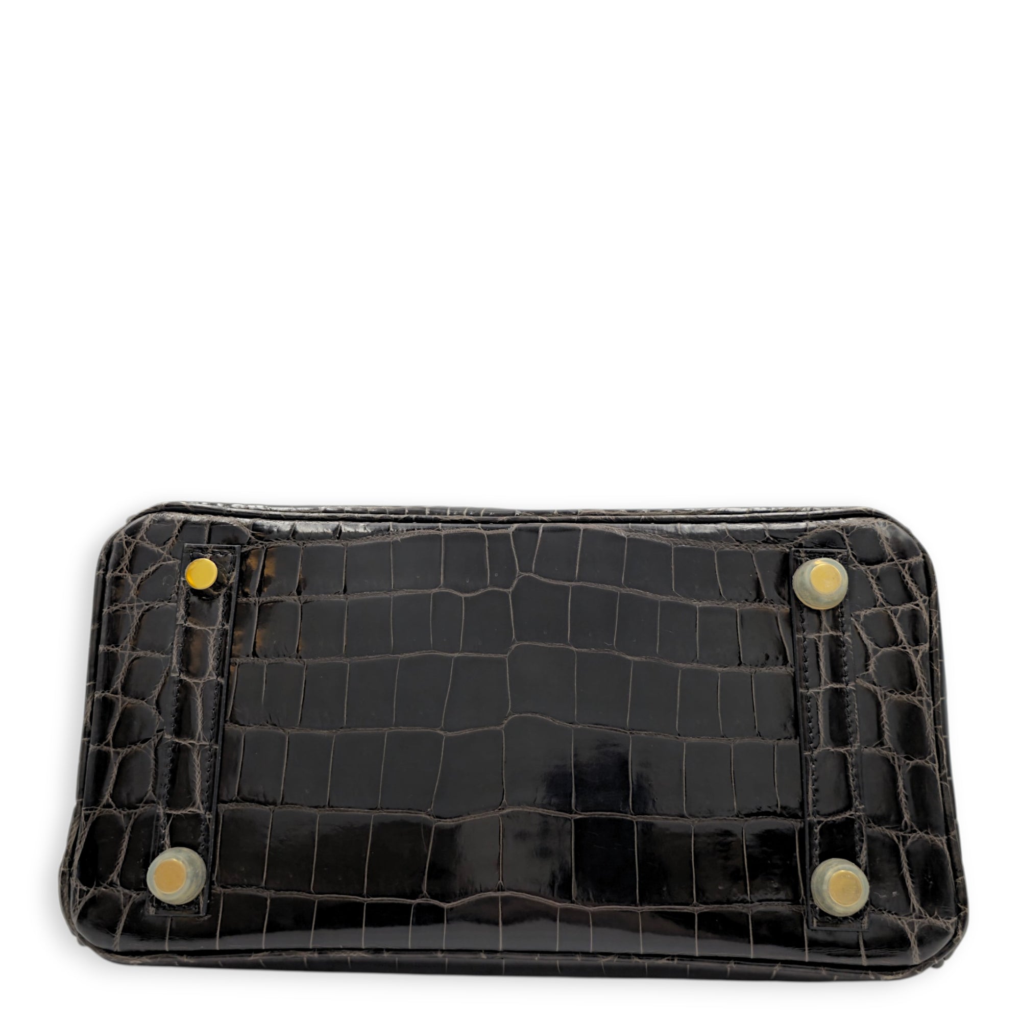Birkin 25 Graphite in Shiny Niloticus Gold hardware CL2512-17977 5