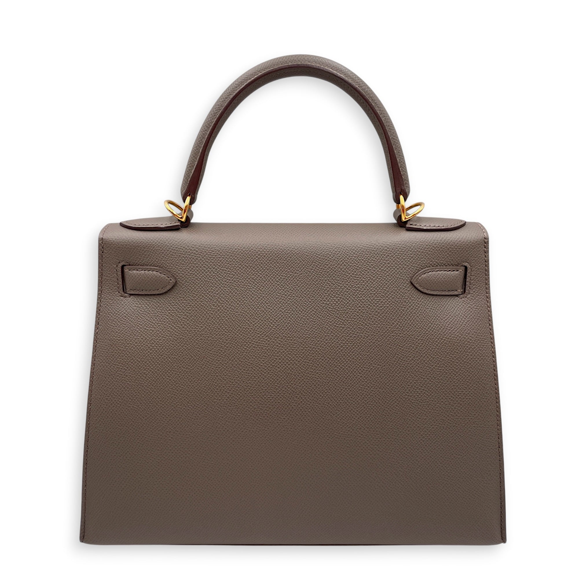 Sellier Kelly 28 Etain in Epsom Gold hardware CL2512-17979 2
