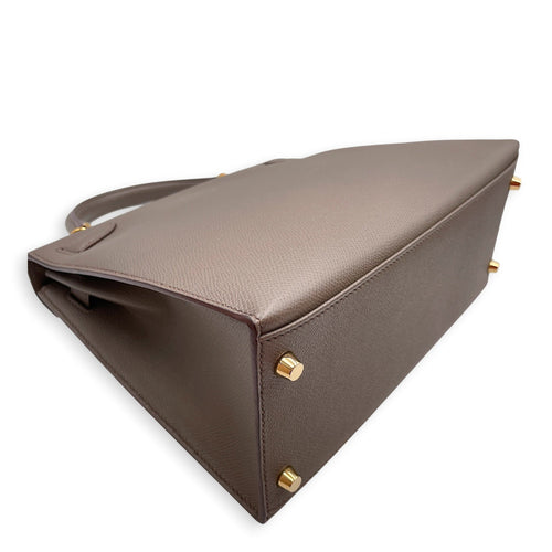 Sellier Kelly 28 Etain in Epsom Gold hardware CL2512-17979 9