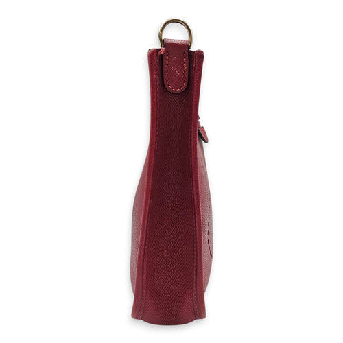 Evelyne Mini Rouge grenat in Epsom Palladium hardware CL2512-18015 4