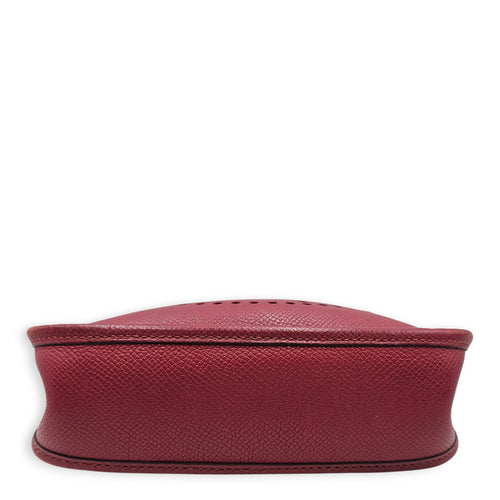 Evelyne Mini Rouge grenat in Epsom Palladium hardware CL2512-18015 5