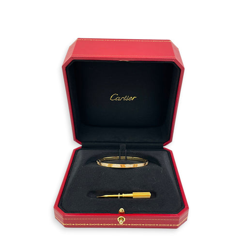 Love, Small Model 15 Bracelet in Gold Hardware