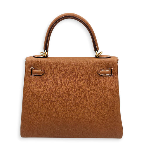 Kelly 25 Gold in Togo Gold hardware CL2512-18098 2
