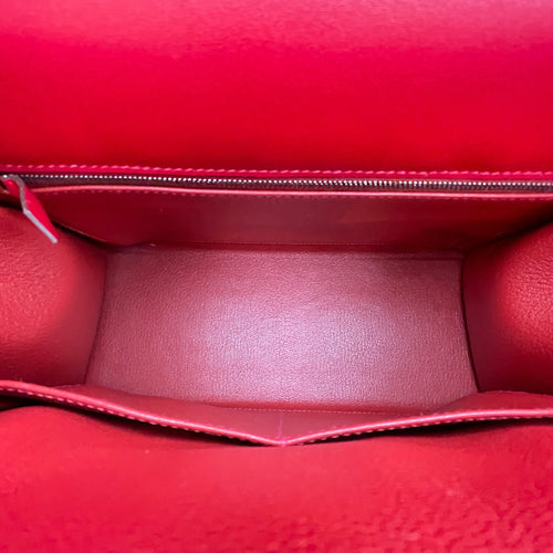 Sellier Kelly 28 Rouge vif in Tadelakt Palladium hardware