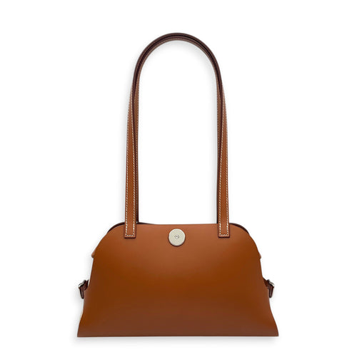 Tablier Sellier Fauve/Gold/Ecru-beige in Vache Hunter/Swift/Toile H Palladium hardware CL2512-18129 2