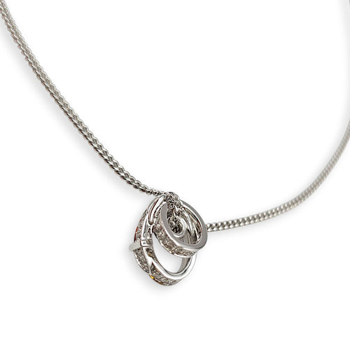 Etriviere Pendant, 32 Diamonds, 0.41 Carat Necklace in White Gold Hardware CL2512-18141 2