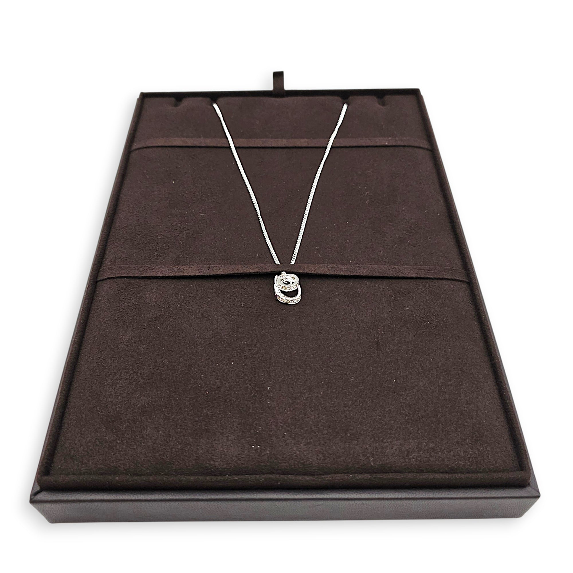 Etriviere Pendant, 32 Diamonds, 0.41 Carat Necklace in White Gold Hardware CL2512-18141 3