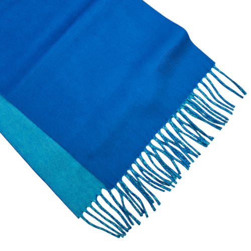 Evelyne 30cm x 160cm Cobalt/Menthol Reversible Shawl in Cashmere CL2512-18175 2