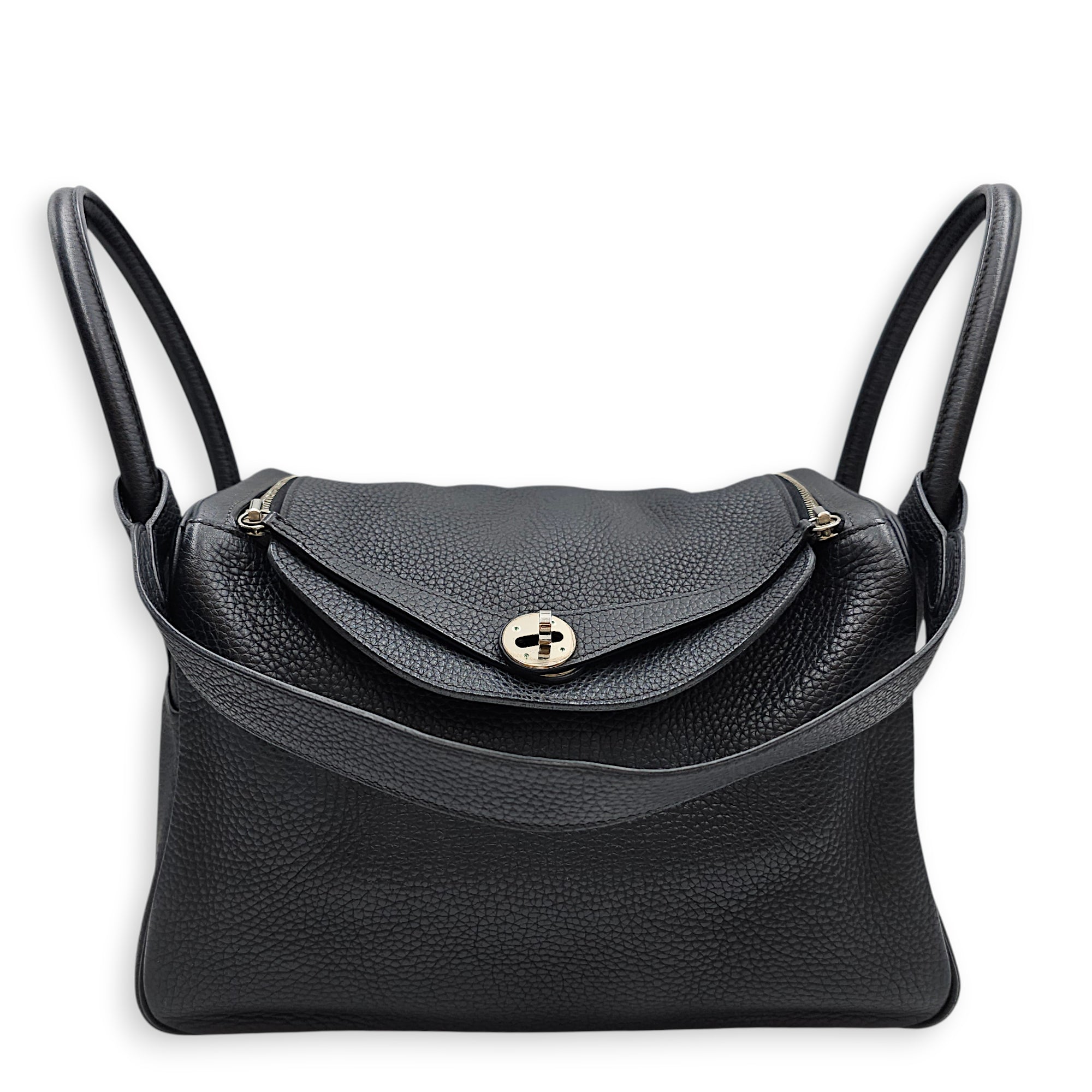 Lindy 30 Black in Clemence Palladium hardware CL2512-18196 12