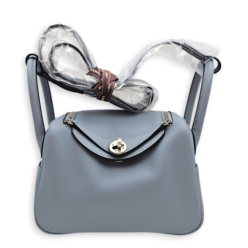 Lindy II Mini Blue Lin in Swift Palladium hardware CL2512-18197 3