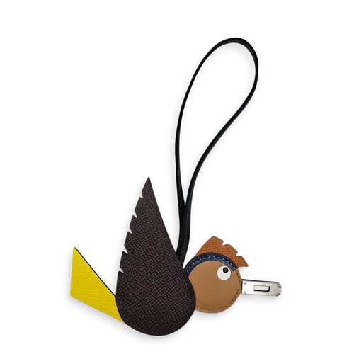 Birdy Charm Gold/Black/Jaune Bag Accessory in Epsom/swift/chevre Palladium hardware CL2512-18214 2