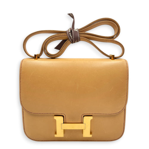 Constance 18 Natural Sable in Veau Butler Gold hardware CL2512-18246 1