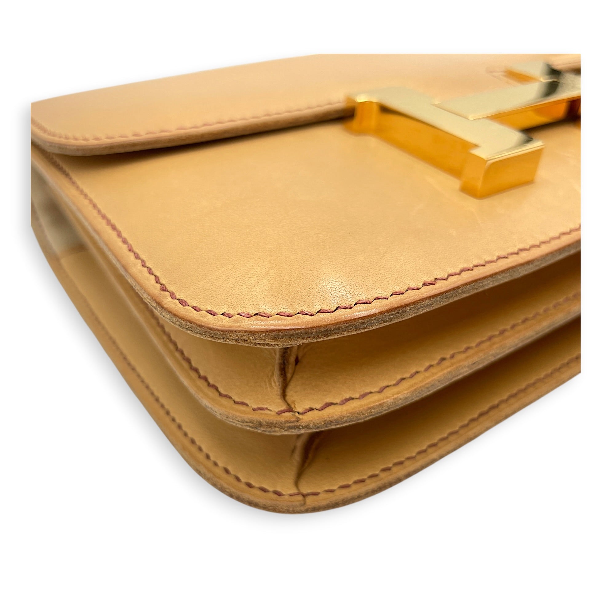 Constance 18 Natural Sable in Veau Butler Gold hardware CL2512-18246 10
