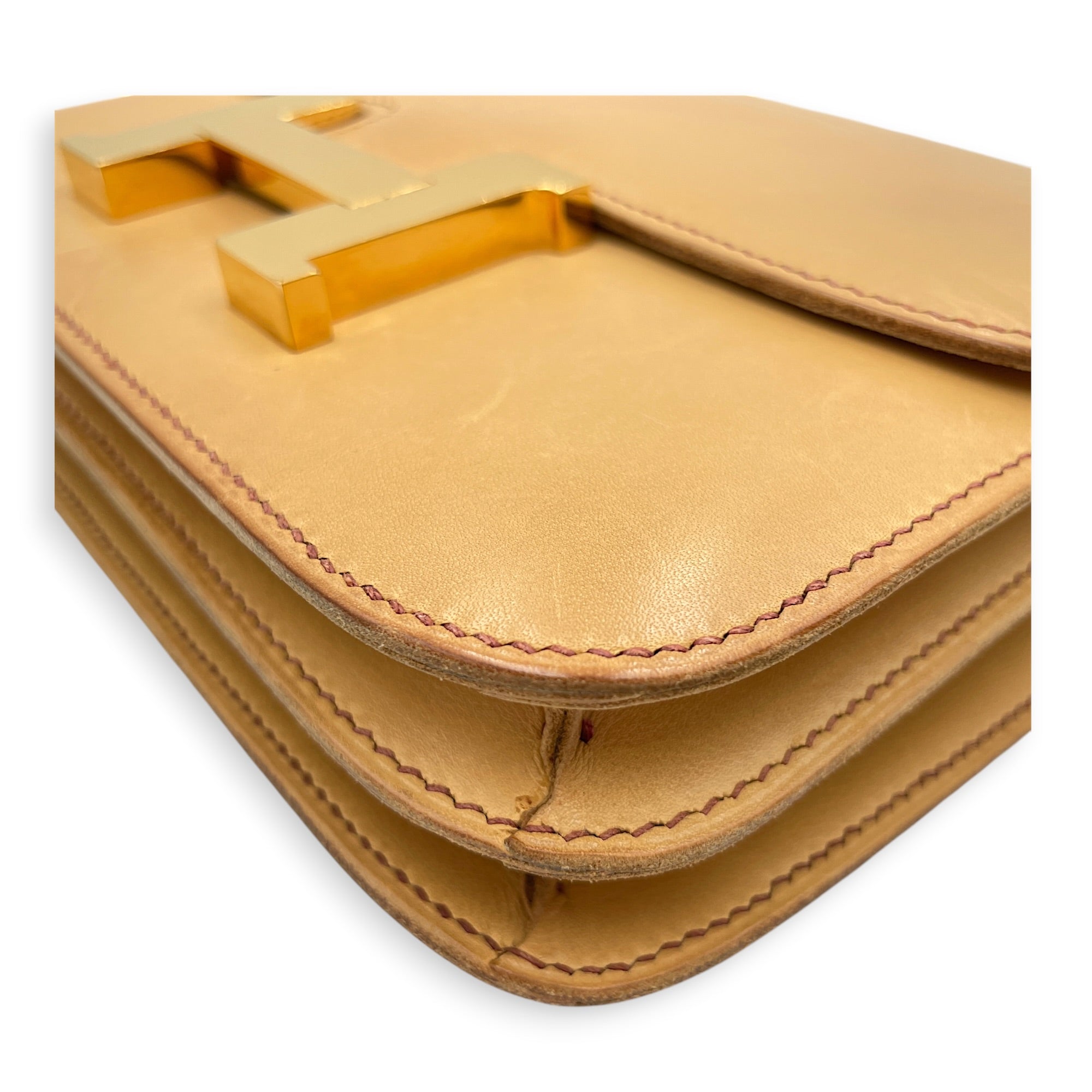 Constance 18 Natural Sable in Veau Butler Gold hardware CL2512-18246 9