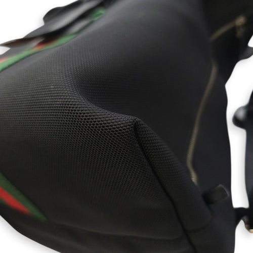 Techno Black Backpack in Canvas Silver hardware CL2512-18254 10