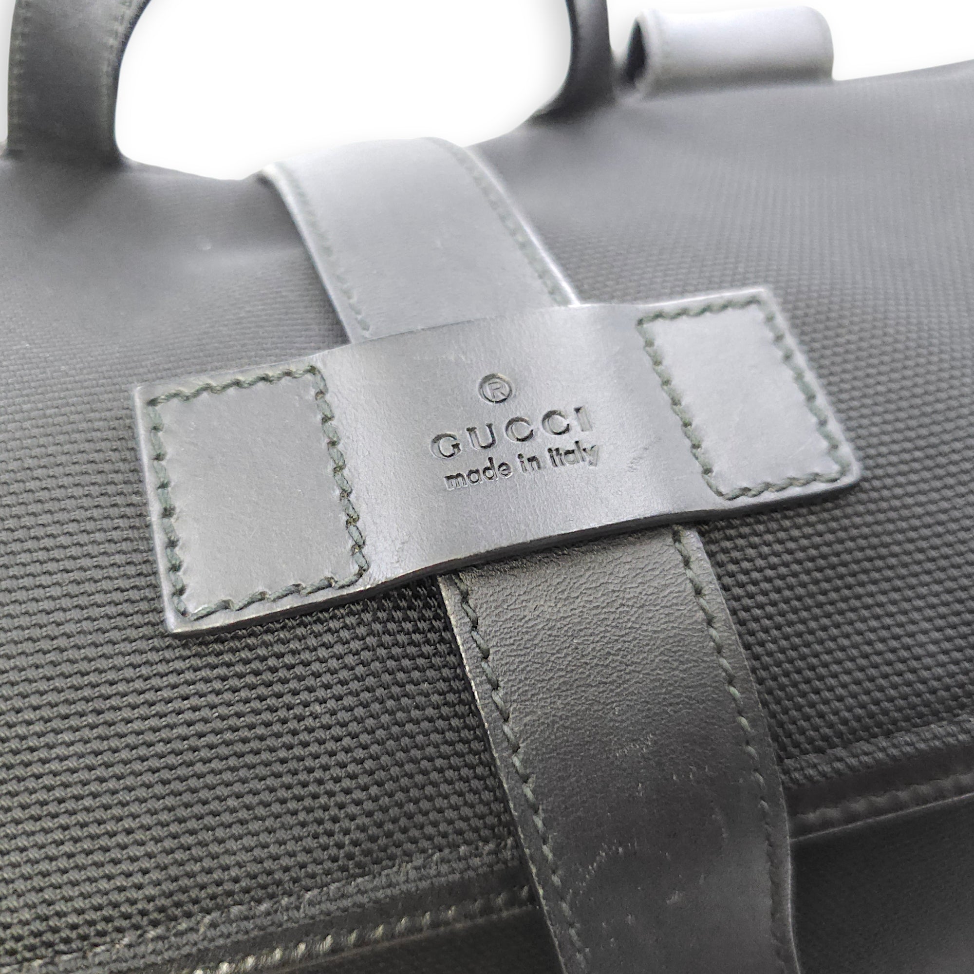 Techno Black Backpack in Canvas Silver hardware CL2512-18254 13