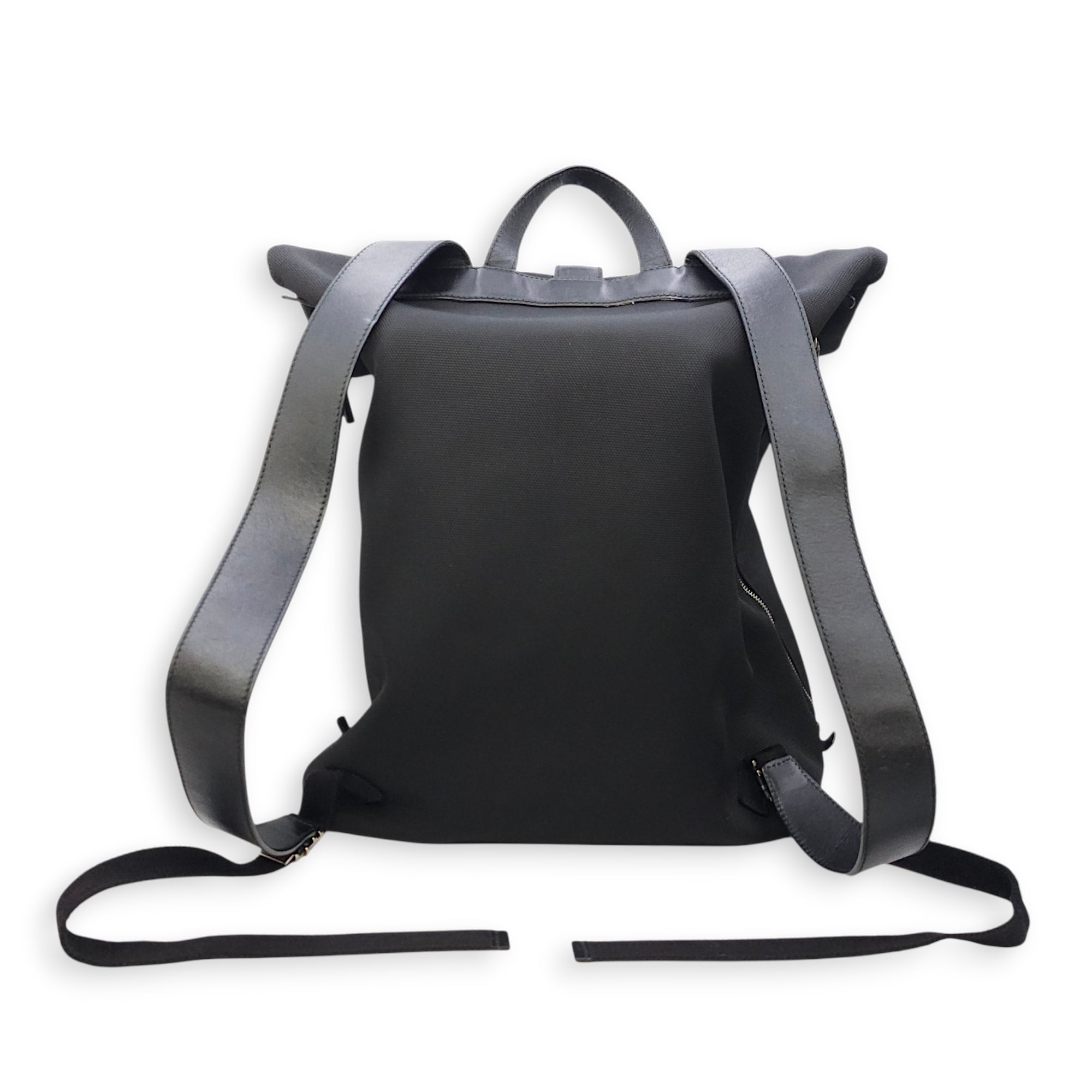 Techno Black Backpack in Canvas Silver hardware CL2512-18254 2
