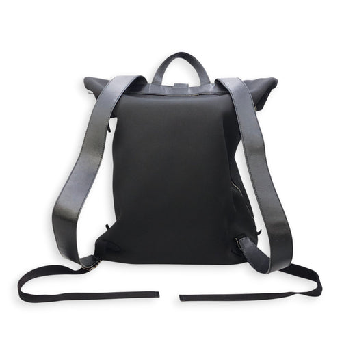 Techno Black Backpack in Canvas Silver hardware CL2512-18254 2