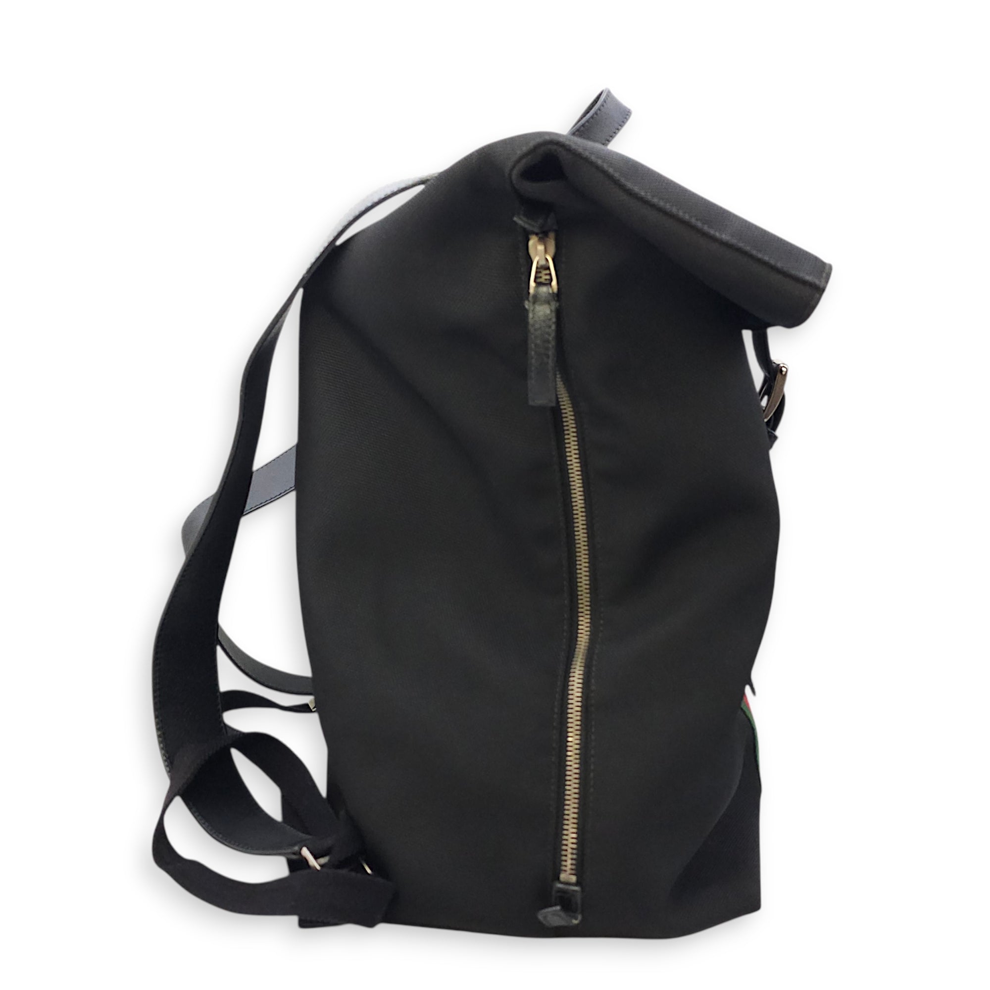 Techno Black Backpack in Canvas Silver hardware CL2512-18254 3